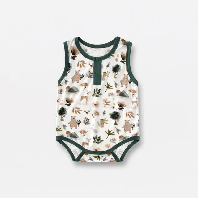 Tank Top Bamboo Fiber Baby Onesie