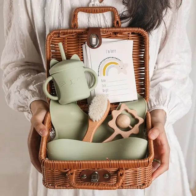 Baby Tableware Basket Gift Bundle