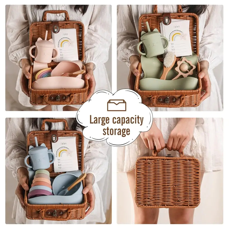 Baby Tableware Basket Gift Bundle