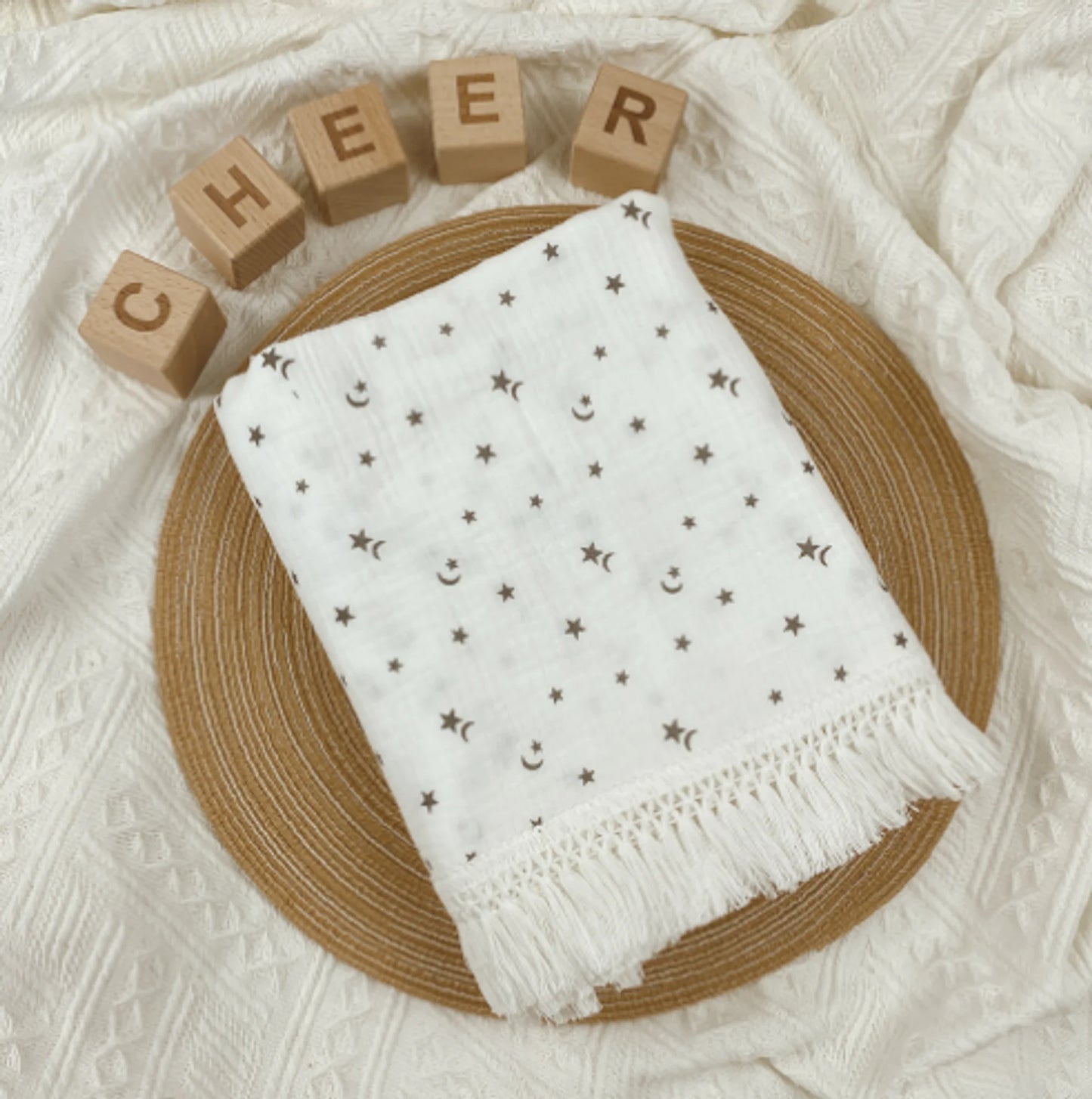 Organic Muslin Cotton Baby Blanket