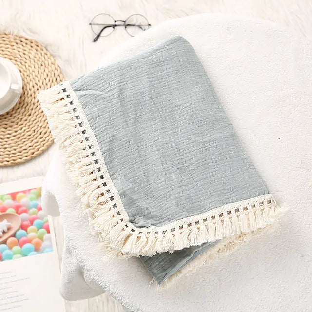 Organic Muslin Cotton Baby Blanket