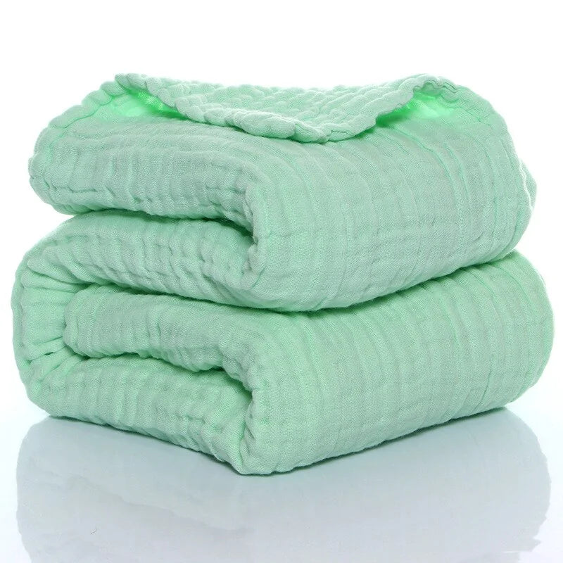 Organic Muslin Cotton Baby Blanket