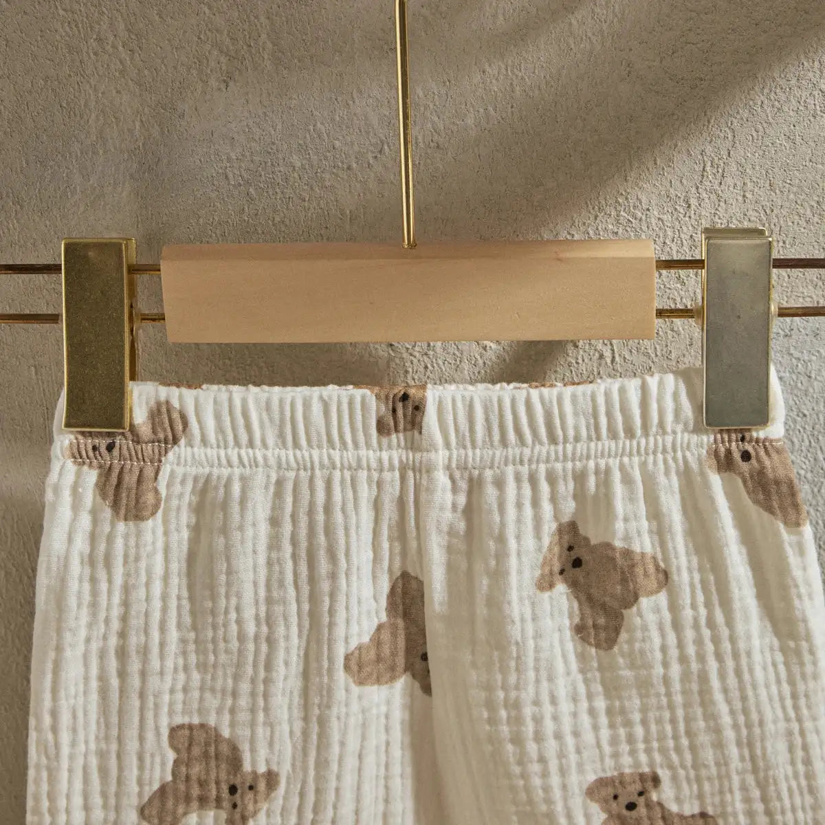 Cartoon Bear Print Pajama Set