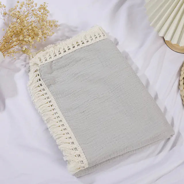 Organic Muslin Cotton Baby Blanket