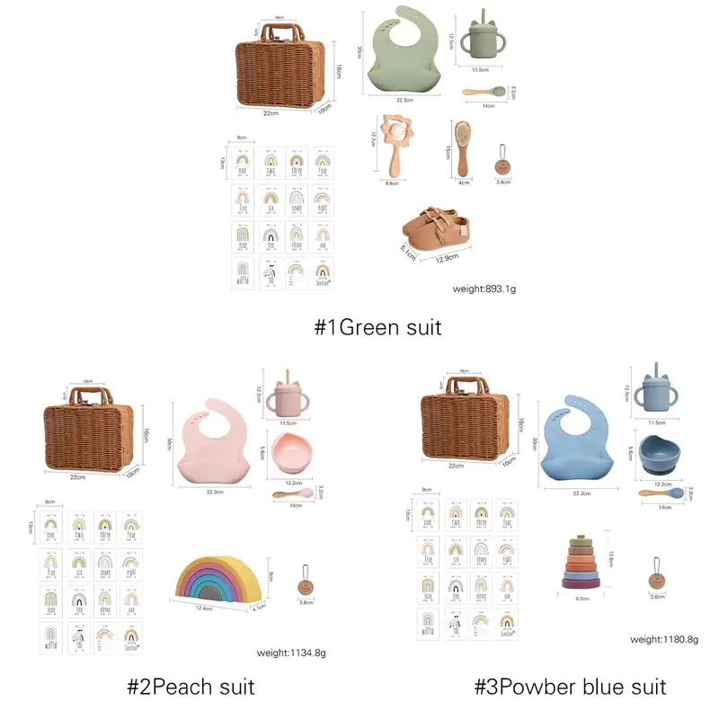 Baby Tableware Basket Gift Bundle