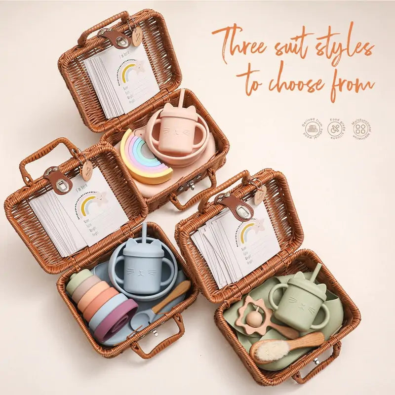 Baby Tableware Basket Gift Bundle