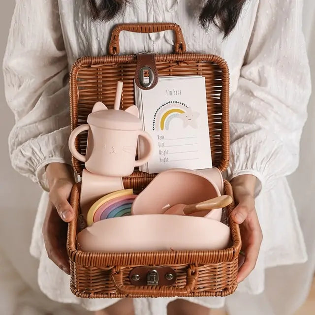 Baby Tableware Basket Gift Bundle