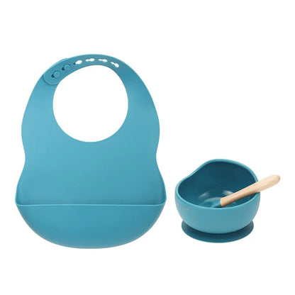 Silicone Tableware & Bib Bundle