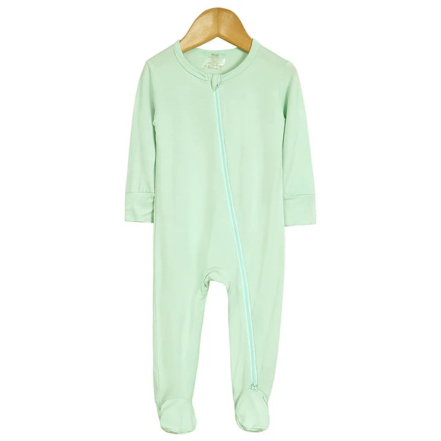 Bamboo Fiber Loungewear Romper (Footed)