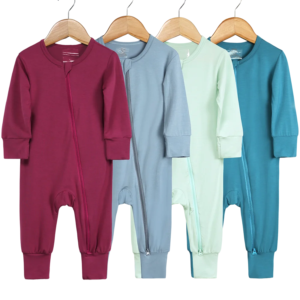 Bamboo Fiber Loungewear Romper (Footed)