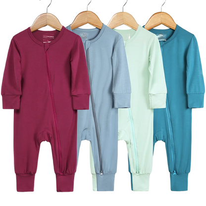 Bamboo Fiber Loungewear Romper (Footed)