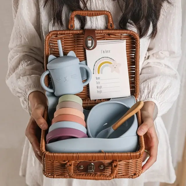 Baby Tableware Basket Gift Bundle