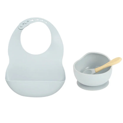 Silicone Tableware & Bib Bundle