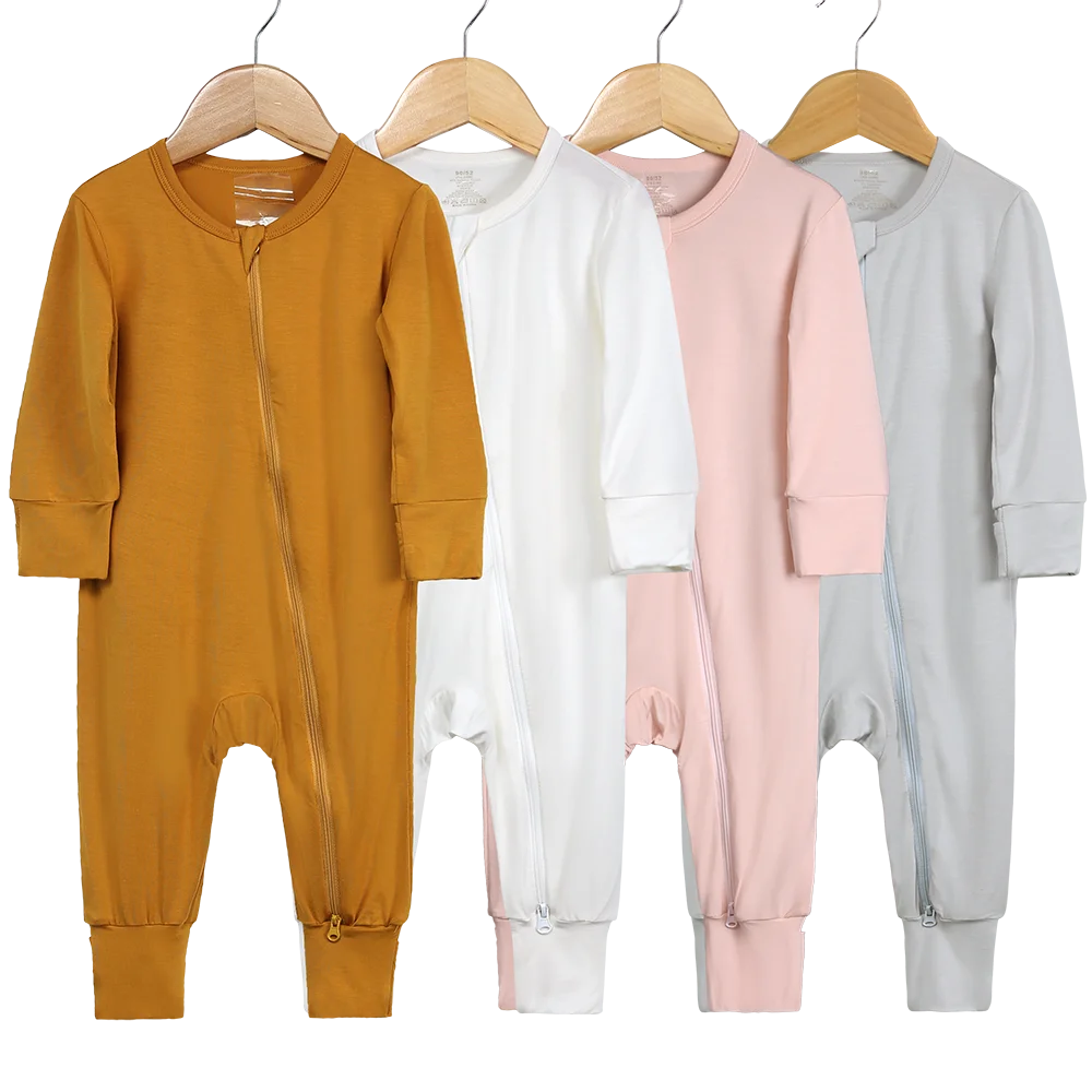 Bamboo Fiber Loungewear Romper (Footed)