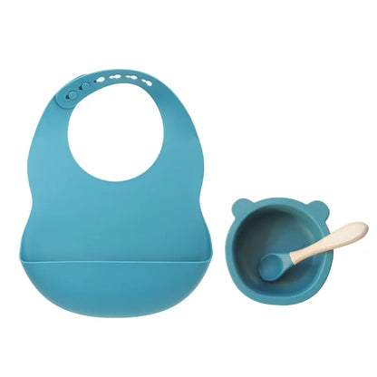 Silicone Tableware & Bib Bundle