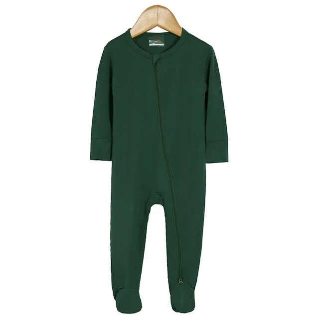 Bamboo Fiber Loungewear Romper (Footed)