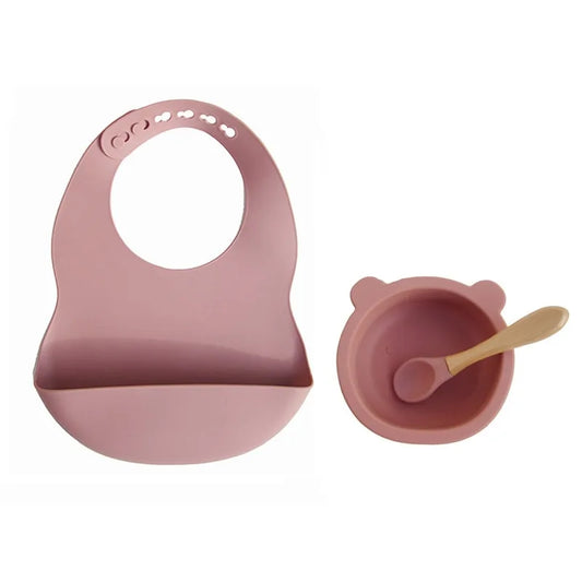 Silicone Tableware & Bib Bundle