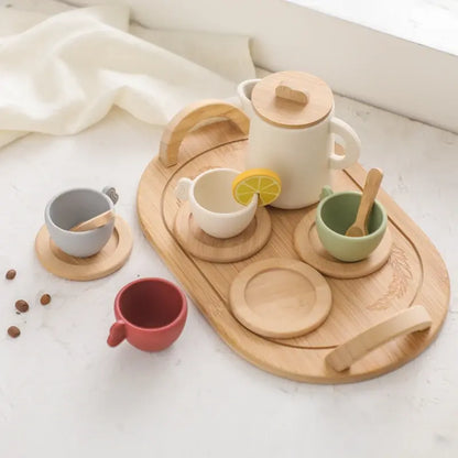 Wooden Montessori Tea Set