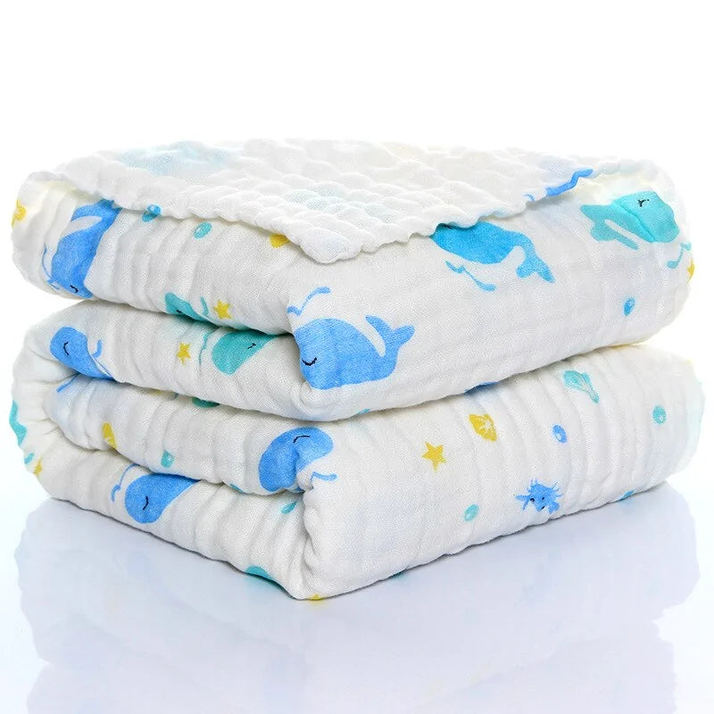 Organic Muslin Cotton Baby Blanket