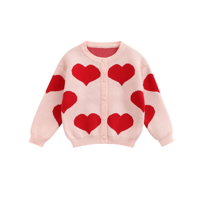 Heart Knit Baby Sweater