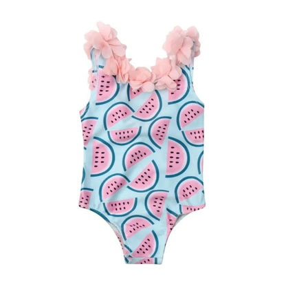 Girls Watermelon One-Piece Swimsuit