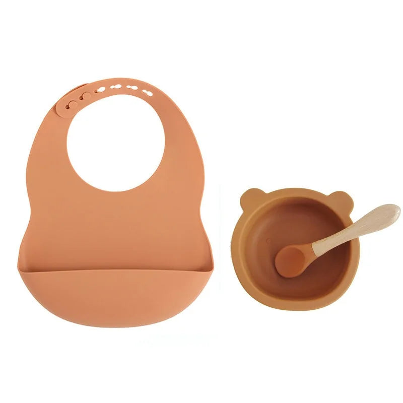 Silicone Tableware & Bib Bundle