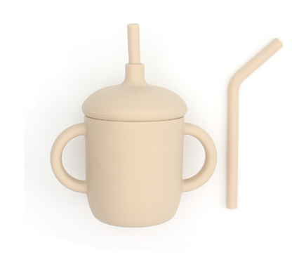 Silicone Sippy Cup with Straw