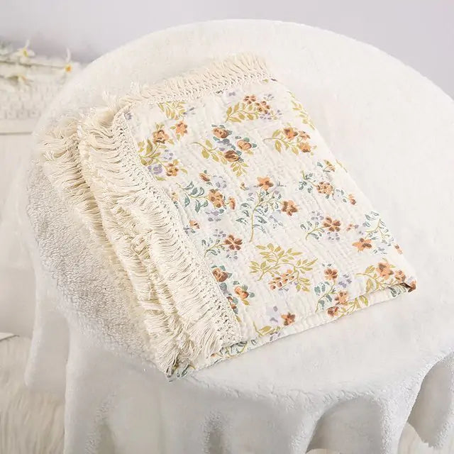 Organic Muslin Cotton Baby Blanket