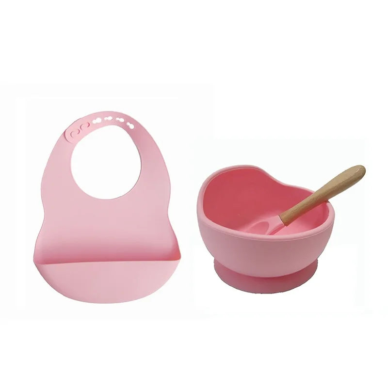 Silicone Tableware & Bib Bundle