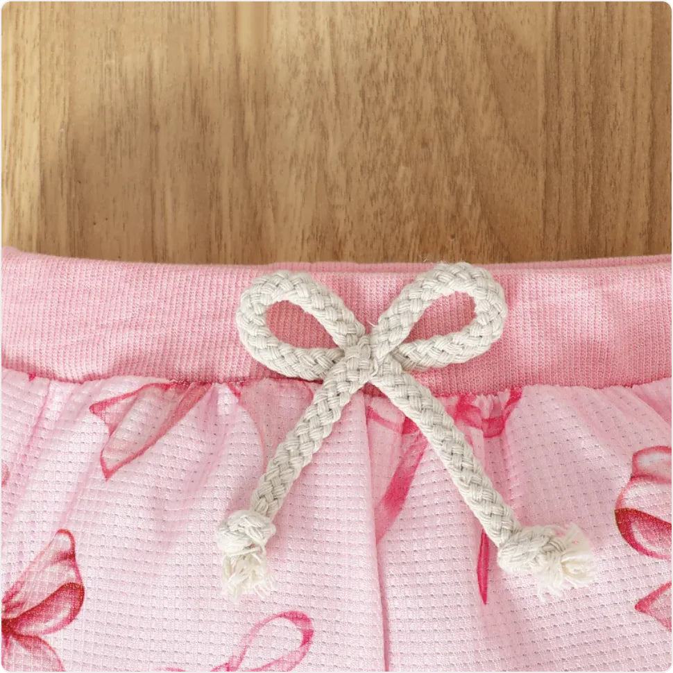 Pink Bow Loungewear Set