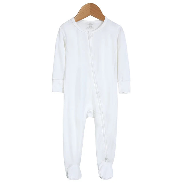 Bamboo Fiber Loungewear Romper (Footed)