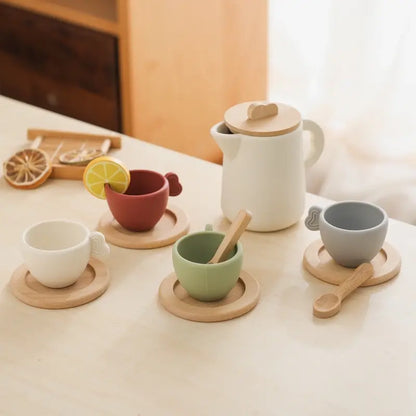 Wooden Montessori Tea Set