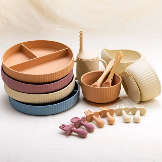 Silicone Plate Bowl Set